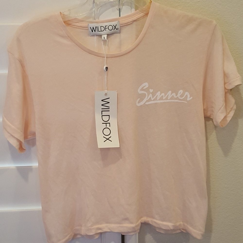WILDFOX Crop Top Small NWT